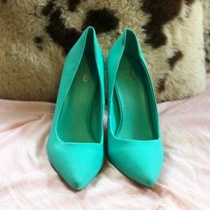 Teal Pumps